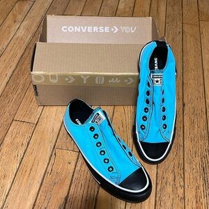 Converse Slip On Sneakers Blue & Black New